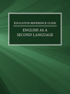 cover image of Education Reference Guide: English as a Second Language
